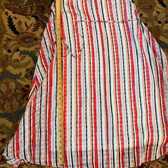 Milly Becca Watercolor Stripe Midi Dress - Picture 4 of 11